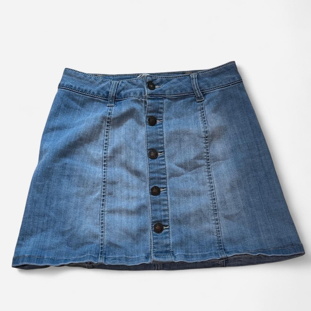 Sky and Sparrow Blue Denim Skirt